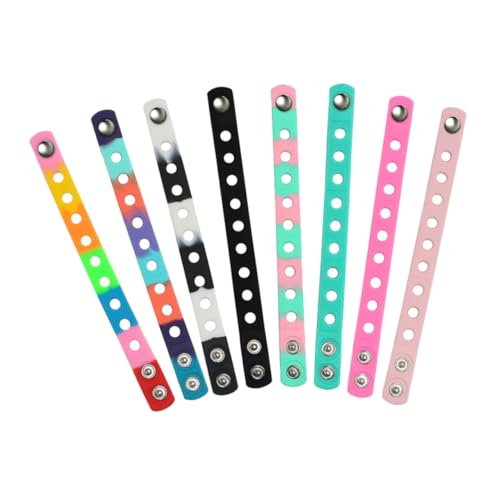 WHAMVOX 8 Stück Teiliges Verstellbar Elastisch Leichtes Party armband für Outdoor Events DIY Basteln Geschenk für Familie Freunde von WHAMVOX