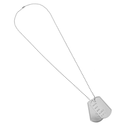 WHAMVOX Cosplay Army Dog Tag Halskette aus Robustem Einzigartiges Design für Karneval Kostümparty Halloween Modisches Accessoire für Mottopartys und Rollenspiele von WHAMVOX