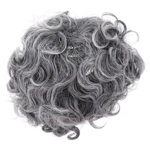 WHAMVOX Graue Old Lady Perücke Damen Cosplay Kostümperücke für Halloween Karneval Fasching Party Foto Requisit Komfortabel Hautfreundlich Einteilig von WHAMVOX