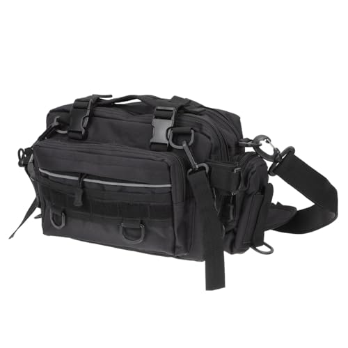 WHAMVOX Große Angelschultertasche Robust mit Multi fächern Angelrucksack für Vielseitigen Outdoor Einsatz als Angeltasche und Tackle Container für Herren von WHAMVOX