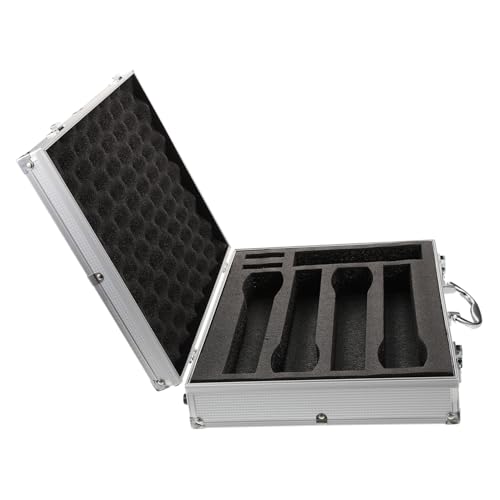 WHAMVOX Hartschalenkoffer Für Kabellose Mikrofone Mit Organizer Mikrofon-aufbewahrungskoffer Mit Griff Schützender Transportkoffer Für Draußen Und Unterwegs von WHAMVOX