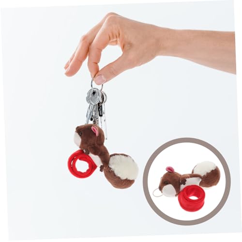 WHAMVOX Plüsch Slap Armband Eichhörnchen Kuscheltier Armband Party Geschenk Beutel Füller Niedliches Tierisches Accessoire Spaß Wristband von WHAMVOX