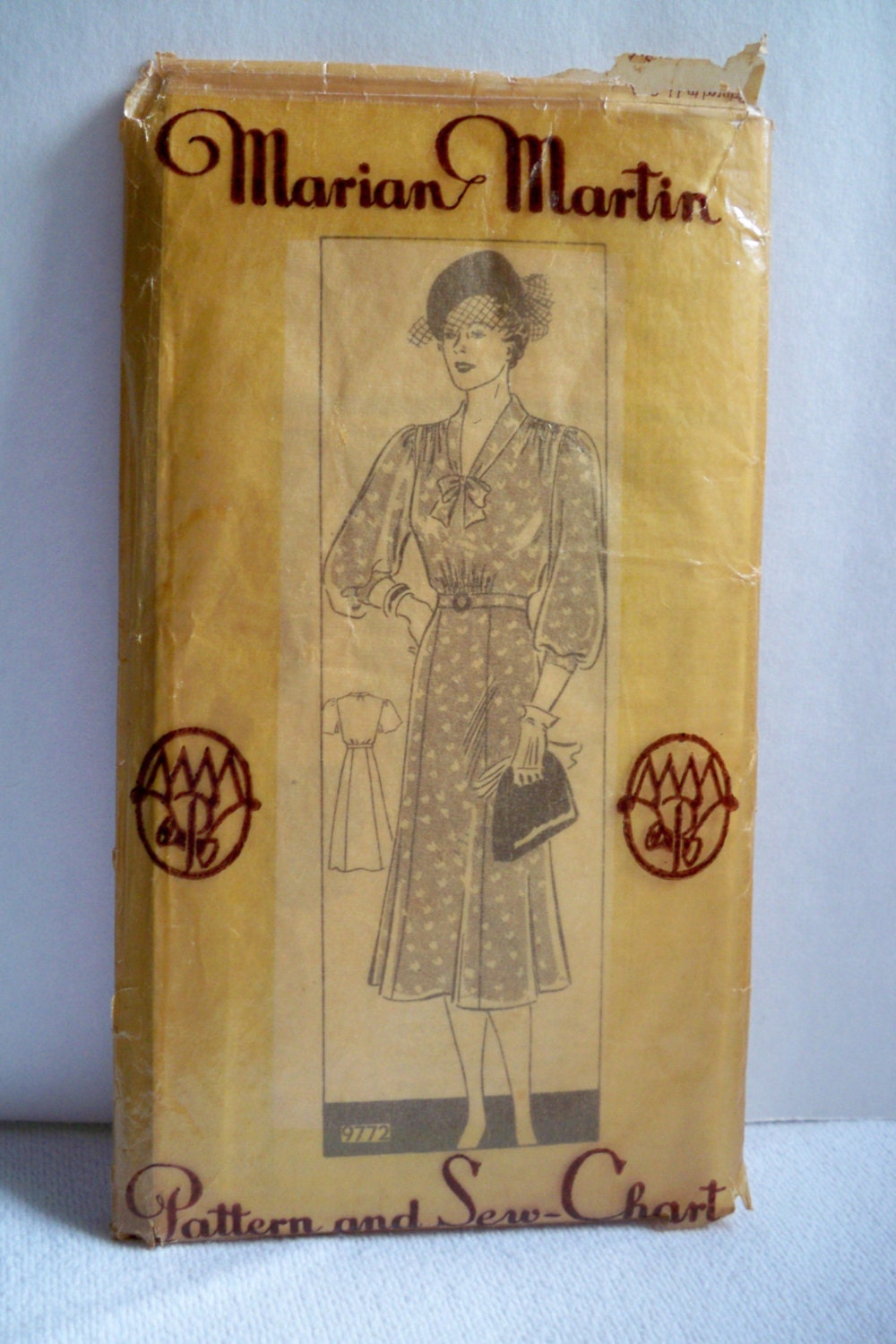 Schnittmuster Zum Schnittmuster. Mit Sew Chart. Marian Martin Circa - 1936 von WHATADEALVINTAGE