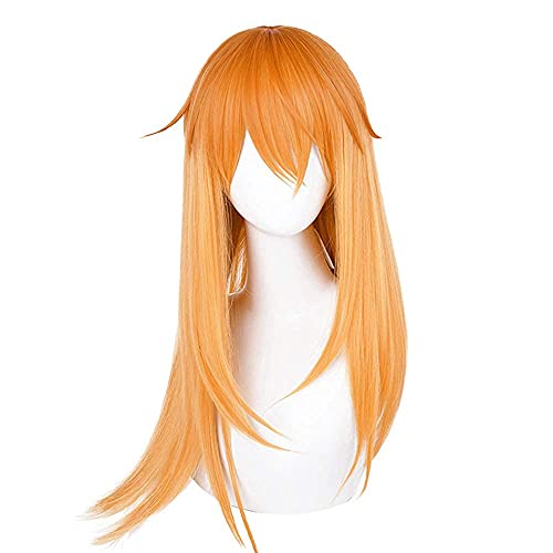 Anime Coer Wig. Spielzeug nicht mit mir Miss Nagatoro Perücke Hayase Nagatoro Cosplay Perücke Anime- Fans Schwarz Long gerade mit Pony Hai Arty und Halloween (Orange) (Color : Orange) von WHBHD