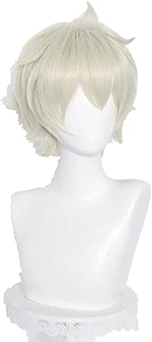 Genshin Wirkung Venti Keqing Barbara Diluc Kaeya Noelle Reisende Lumine Äther Bernstein Cosplay Perücke Hitzebeständige Haarperücken + Wigcap OneSize Noelle (Color : Bennett, Size : OneSize) von WHBHD