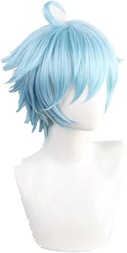 Genshin Wirkung Venti Keqing Barbara Diluc Kaeya Noelle Reisende Lumine Äther Bernstein Cosplay Perücke Hitzebeständige Haarperücken + Wigcap OneSize Noelle (Color : Chongyun, Size : OneSize) von WHBHD
