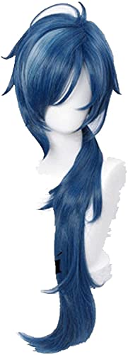 Genshin Wirkung Venti Keqing Barbara Diluc Kaeya Noelle Reisende Lumine Äther Bernstein Cosplay Perücke Hitzebeständige Haarperücken + Wigcap OneSize Noelle (Color : Kaeya, Size : OneSize) von WHBHD