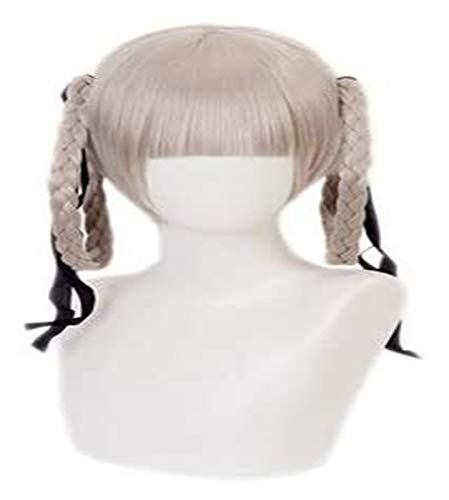 WHBHD Anime Coer Wig. Anime Cosplay Perücke EIGA Kakegurui Momobari Kirari Anime Fair Halloween Party Carnival Perücke Herren- und Damen Perücke Anime Fans Geschenk (hellbrauner Braid) Flüge von WHBHD