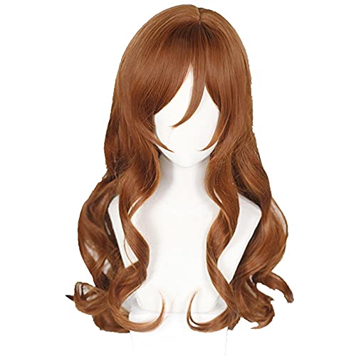 WHBHD Hori Kyoko Kyouko Perig Anime Hori-San zu Miyamura-Kun Horimiya Hitzebeständige Cosplay Lange gemischte braune Perücke + Perücke Kappe von WHBHD