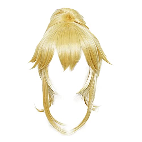 WHBHD Mario Princess Perücken Koopa Bowsette Prinzessin Pfirsich Blondine Lange hitzebeständige Haare Synthetische Cosplay Perücke + Perücke Kappe von WHBHD