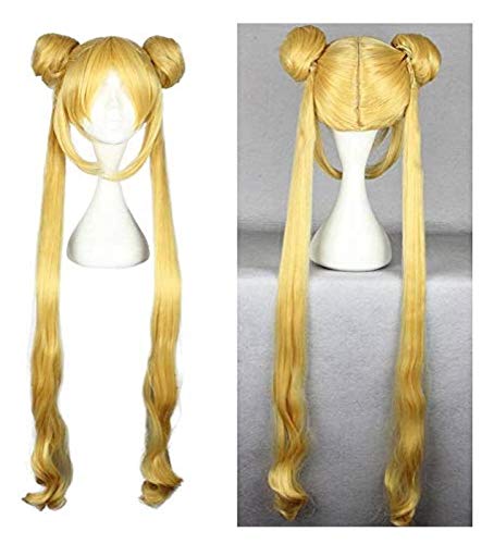 WHBHD Sailor Moon Mercury Mars Jupiter Venus Uranus Neptun Pluto Saturn Chibi USA Cosplay Perücken for Halloween Party Sailor Jupiter Perücke von WHBHD
