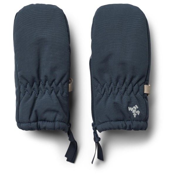 WHEAT - Kid's Fäustlinge mit Reißverschluss Tech - Handschuhe Gr S - 6-12 Months blau von WHEAT