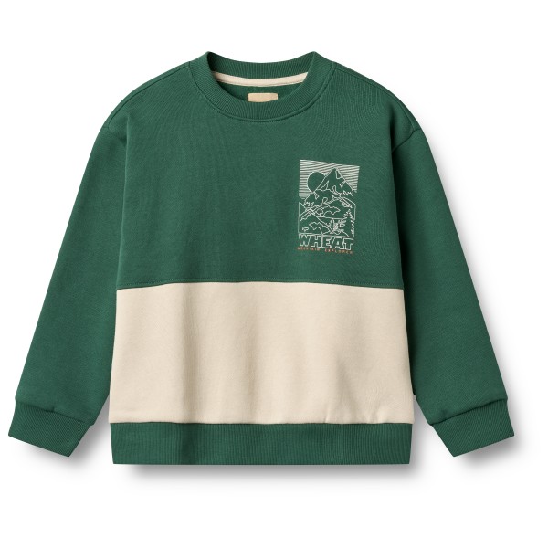 WHEAT - Kid's L/S Steff - Pullover Gr 140 grün von WHEAT