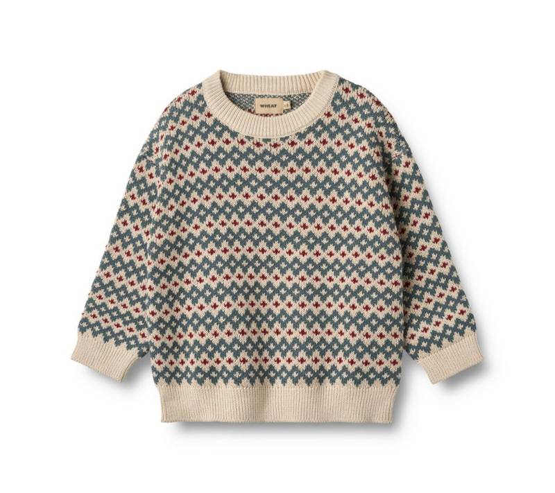 WHEAT Strickpullover Jaquard Pullover Harlow von WHEAT