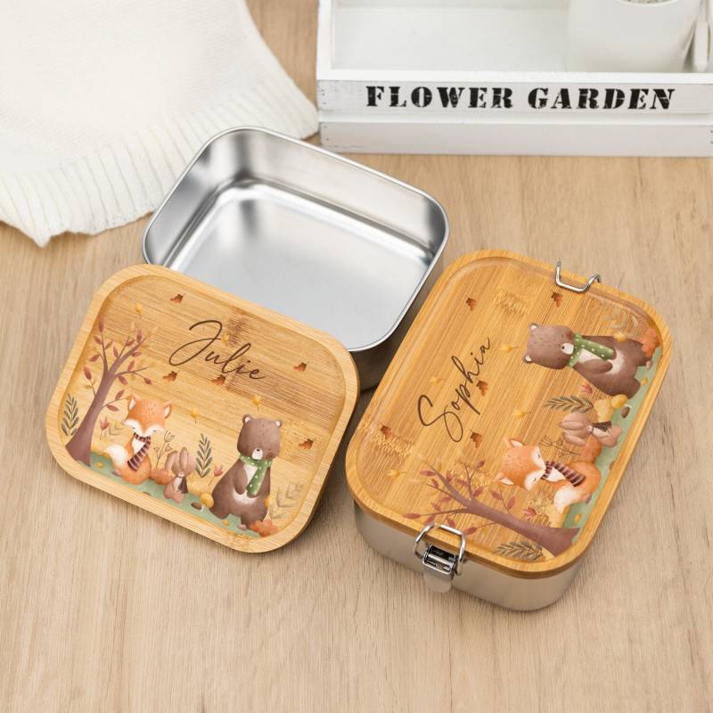 Personalized Stainless Steel Lunch Box For Children, School Picnic Snack Box, 1-3 Compartments Food Container, Kindergarten, Birthday Gifts Personalized Stainless Steel Lunch Box For Children, School Picnic Snack Box, 1-3 Compartments Food Container, Kindergarten, Birthday Gifts von WheatCustomGifts
