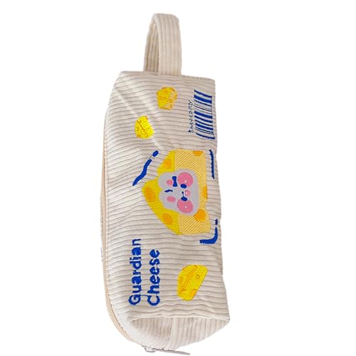 WHFCBJBW Federmäppchen mit großem Fassungsvermögen, schöne Schreibwaren-Tasche, Cord-Federtasche, Make-up-Tasche, Schreibtisch-Organizer für Studenten von WHFCBJBW