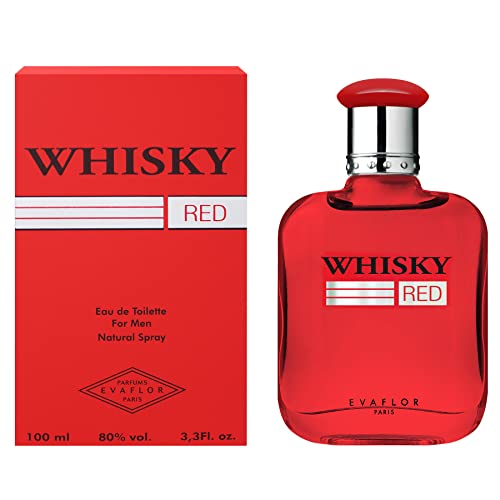 WHISKY RED • Eau de Toilette (EDT) für Männer 100 ml • Die beste Geschenkidee für Ihn • EVAFLORPARIS von WHISKY