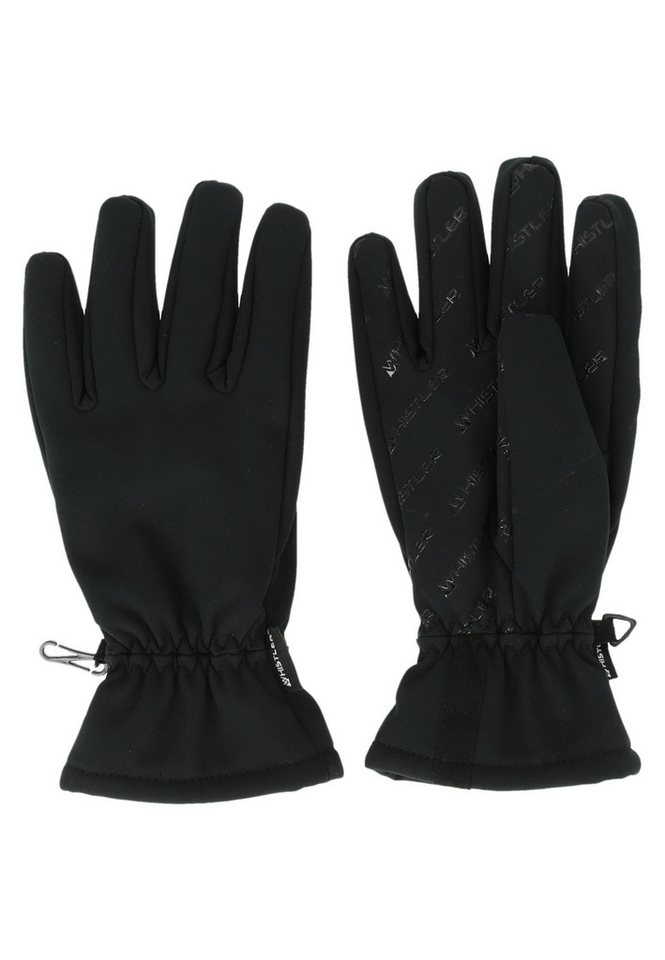 WHISTLER Baumwollhandschuhe Basil Unisex Softshell Gloves Black von WHISTLER