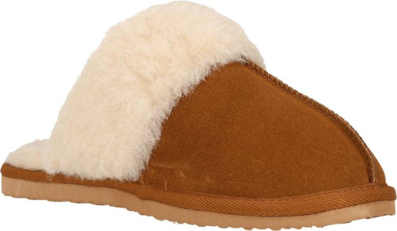 WHISTLER Carini W Leather Warm Slipper Hausschuh Pantoffel,Clog,Mule,Flats mit Fellkragen von WHISTLER