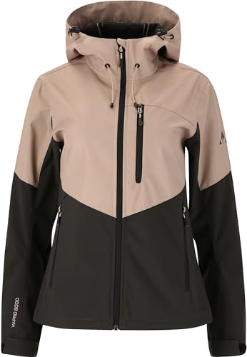 WHISTLER Damen Damen Softshelljacke Rosea I Wasserfeste Funktionsjacke für Outdoor-Aktivitäten, winddicht und atmungsaktiv 1136 Simply Taupe 46 von WHISTLER