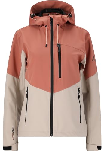 WHISTLER Damen Damen Softshelljacke Rosea I Wasserfeste Funktionsjacke für Outdoor-Aktivitäten, winddicht und atmungsaktiv 4248 Cedar Wood 40 von WHISTLER