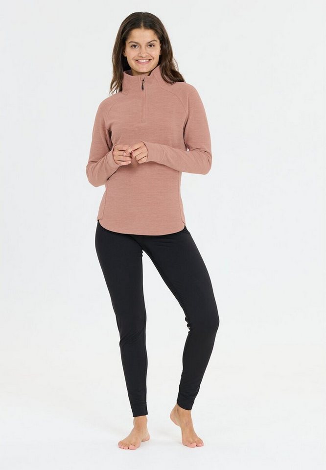 WHISTLER Stehkragenpullover Kajsa W Half Zip Midlayer Burlwood von WHISTLER