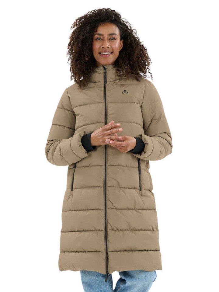 WHISTLER Steppmantel Amaret Long Puffer Jacket (warm, wasserdicht, winddicht) hellbraun von WHISTLER