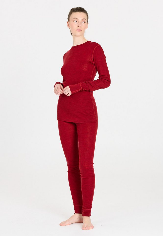 WHISTLER Thermohose Cerro W Merino Wool Baselayer Set Sun-Dried Tomato von WHISTLER