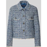 WHITE LABEL Blazer in Bouclé-Optik in Hellblau Melange, Größe 40 von WHITE LABEL