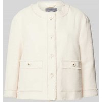 WHITE LABEL Blazer mit Fransen in Offwhite, Größe 36 von WHITE LABEL