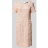 WHITE LABEL Knielanges Kleid mit Strukturmuster in Pink, Größe 48 WHITE LABEL Knielanges Kleid mit Strukturmuster in Pink, Größe 48 von WHITE LABEL
