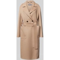 WHITE LABEL Mantel mit Bindegürtel in Camel, Größe 48 von WHITE LABEL