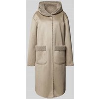 WHITE LABEL Mantel mit Kapuze in Taupe, Größe 38 von WHITE LABEL