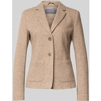 WHITE LABEL Slim Fit Blazer aus Woll-Mix mit Reverskragen in Sand, Größe 42 von WHITE LABEL
