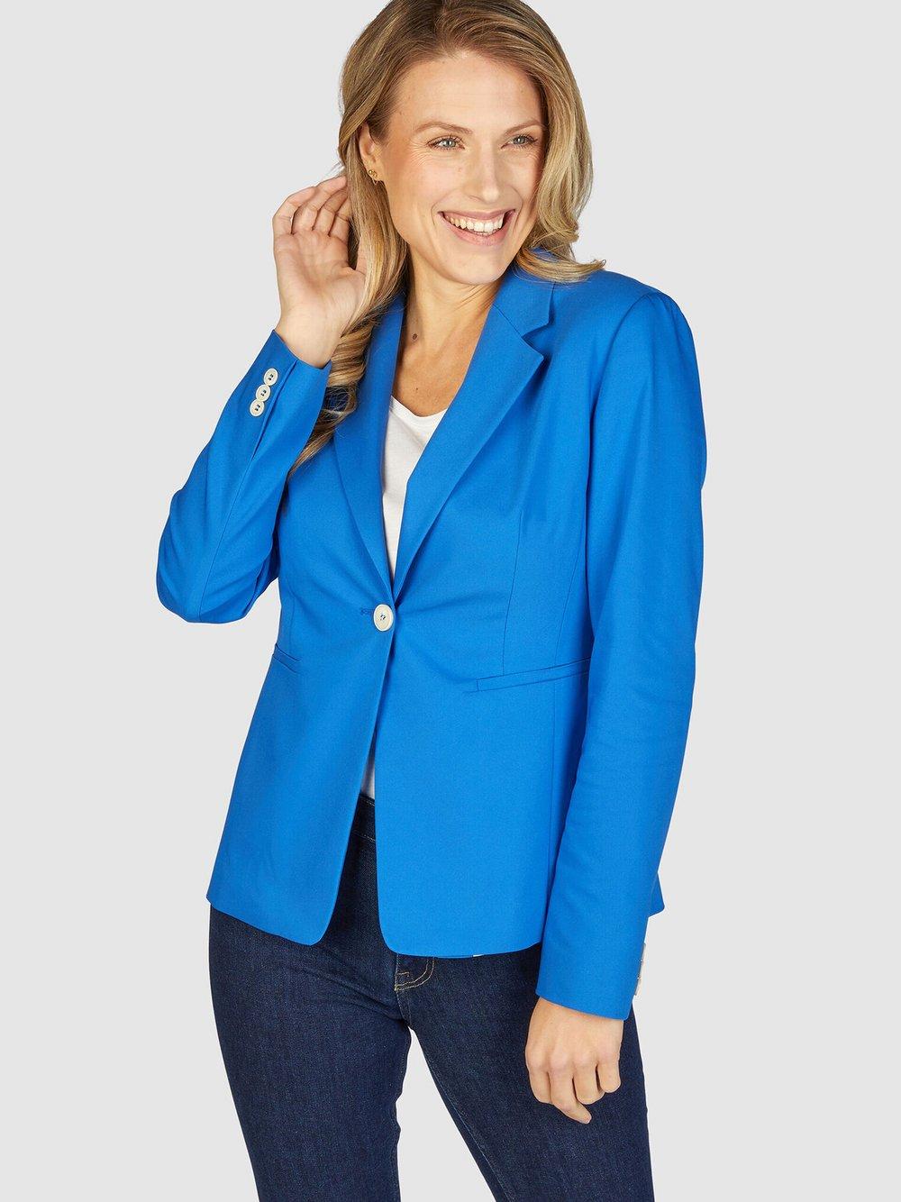 White Label Blazer Damen Baumwolle, blau von WHITE LABEL