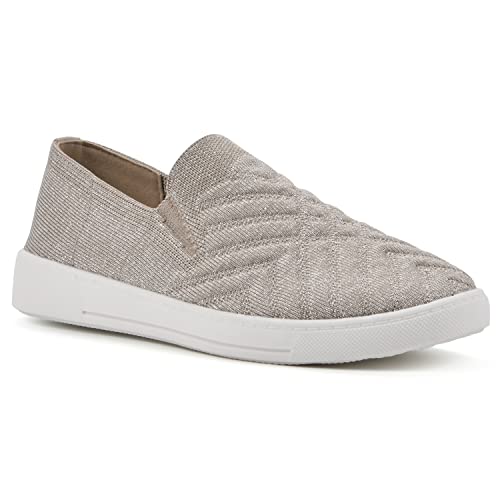 WHITE MOUNTAIN Damen Until Sneaker, Goldfarben/Stoff, 38.5 EU WHITE MOUNTAIN Damen Until Sneaker, Goldfarben/Stoff, 38.5 EU von WHITE MOUNTAIN