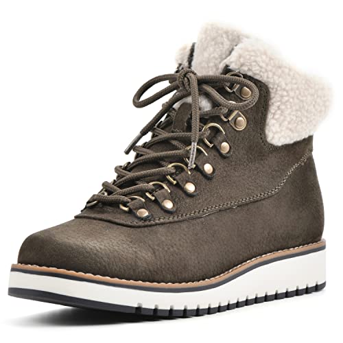 WHITE MOUNTAIN Damen Cozy Stiefelette, Army/Fabric, 37 EU Weit WHITE MOUNTAIN Damen Cozy Stiefelette, Army/Fabric, 37 EU Weit von WHITE MOUNTAIN