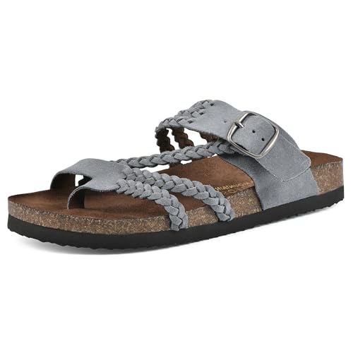 WHITE MOUNTAIN Damen Hayleigh Flache Sandale, Blue Raspberry/Suede, 42 EU WHITE MOUNTAIN Damen Hayleigh Flache Sandale, Blue Raspberry/Suede, 42 EU von WHITE MOUNTAIN