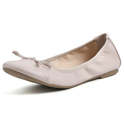 WHITE MOUNTAIN Damen Sunnyside II Ballerinas, Knochen/Glatt, 41 EU Weit von WHITE MOUNTAIN