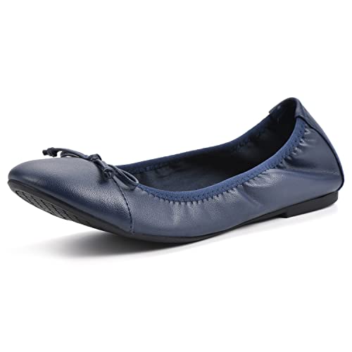 WHITE MOUNTAIN Damen Sunnyside II Ballerinas, Marineblau, 41 EU von WHITE MOUNTAIN