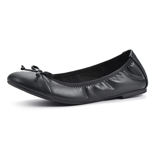 WHITE MOUNTAIN Damen Sunnyside Ii Ballerinas, Schwarz/Glatt, 40 EU Weit von WHITE MOUNTAIN