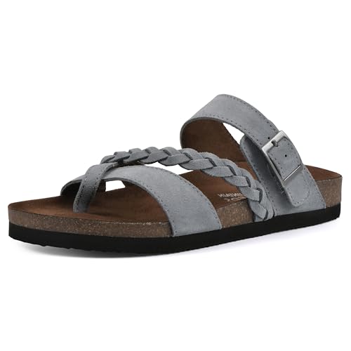 WHITE MOUNTAIN Hazy Signature Comfort Molded Braided Strappy Footbed Sandal für Damen, Blue Raspberry/Suede, 40.5 EU WHITE MOUNTAIN Hazy Signature Comfort Molded Braided Strappy Footbed Sandal für Damen, Blue Raspberry/Suede, 40.5 EU von WHITE MOUNTAIN