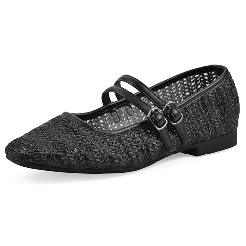 White Mountain Damen Bocage Mary Jane Schuh, Schwarz, glatt, 36 EU Weit von WHITE MOUNTAIN