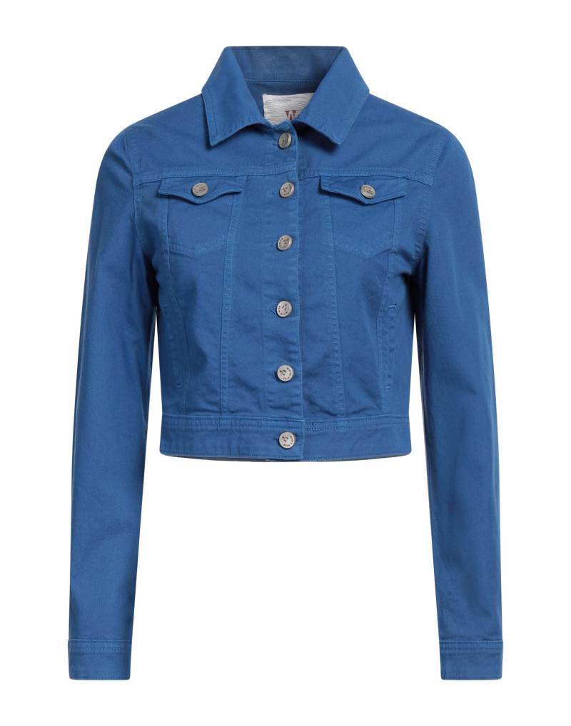 WHITE WISE Jeansjacke/-mantel Damen Azurblau von WHITE WISE