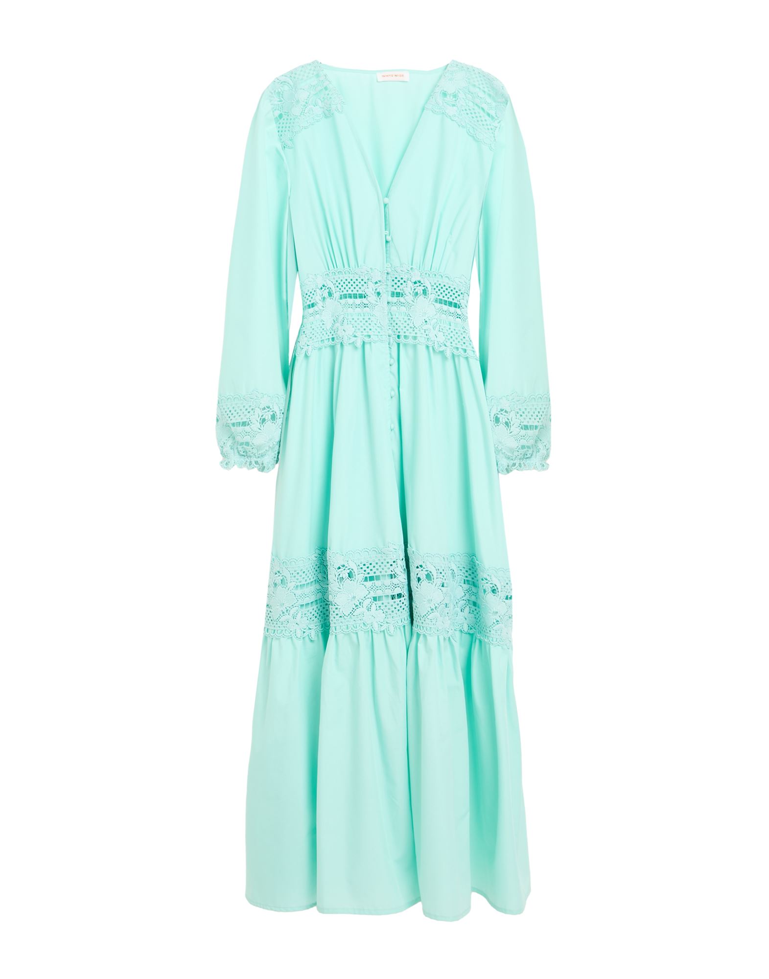 WHITE WISE Maxi-kleid Damen Tūrkis WHITE WISE Maxi-kleid Damen Tūrkis von WHITE WISE