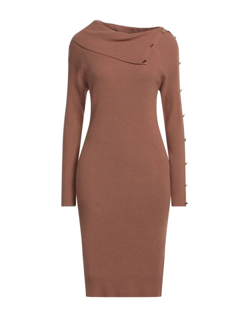 WHITE WISE Midi-kleid Damen Kamel von WHITE WISE
