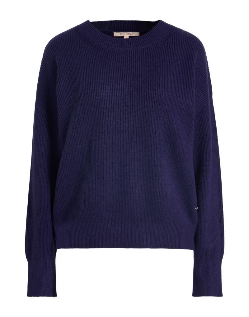 WHITE WISE Pullover Damen Dunkelviolett von WHITE WISE