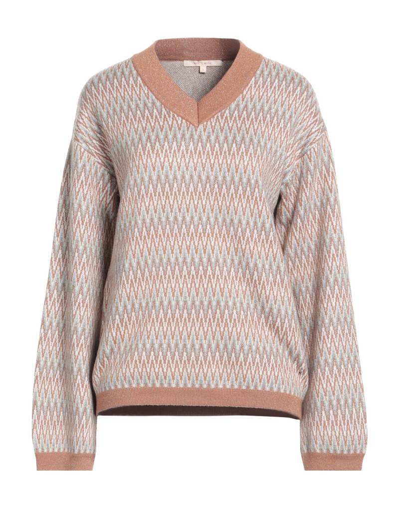 WHITE WISE Pullover Damen Kamel von WHITE WISE