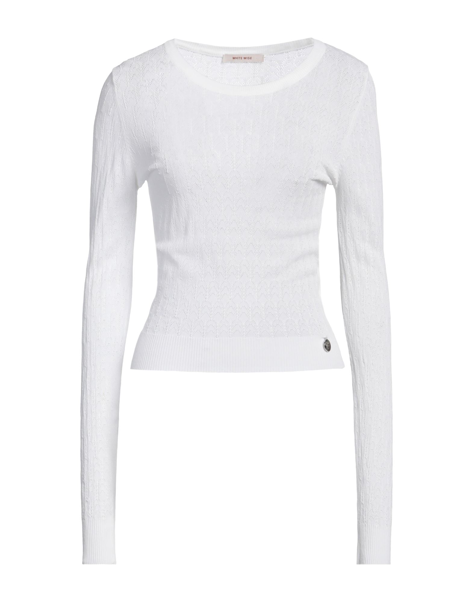 WHITE WISE Pullover Damen Weiß von WHITE WISE