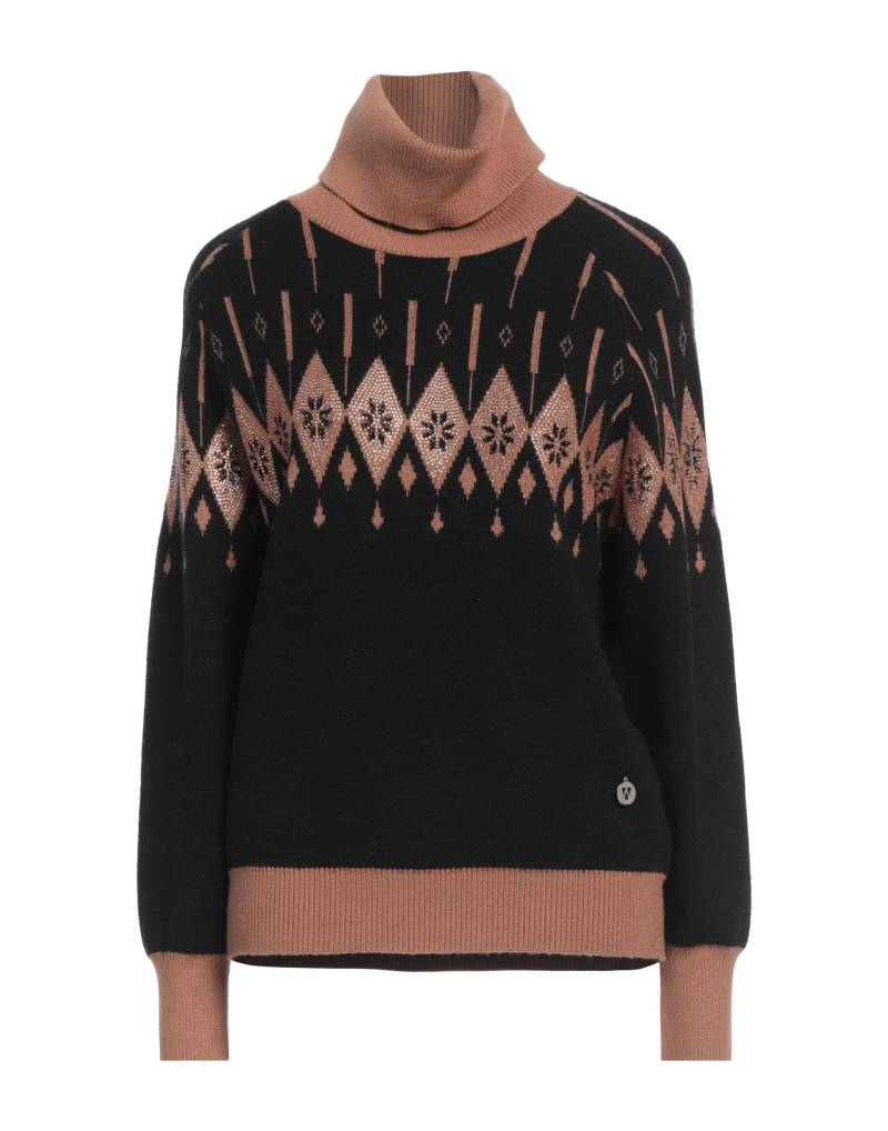 WHITE WISE Rollkragenpullover Damen Schwarz von WHITE WISE